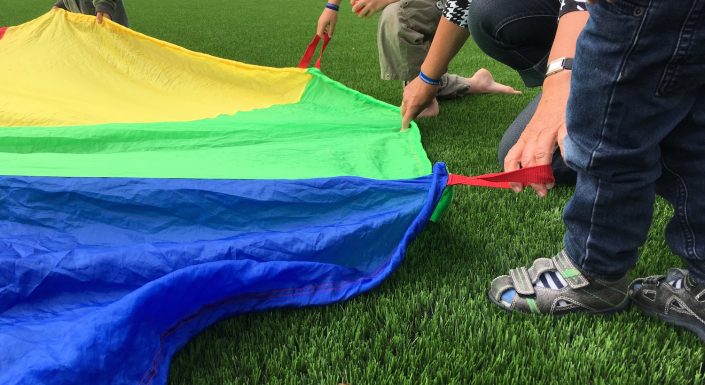 Slide faldskærm børnelejr 2017