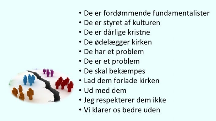 Biskop A Way forward farlive holdninger