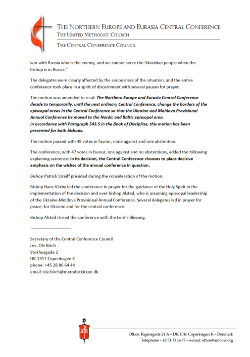 Referat af ekstraordinær centralkonference – side 2