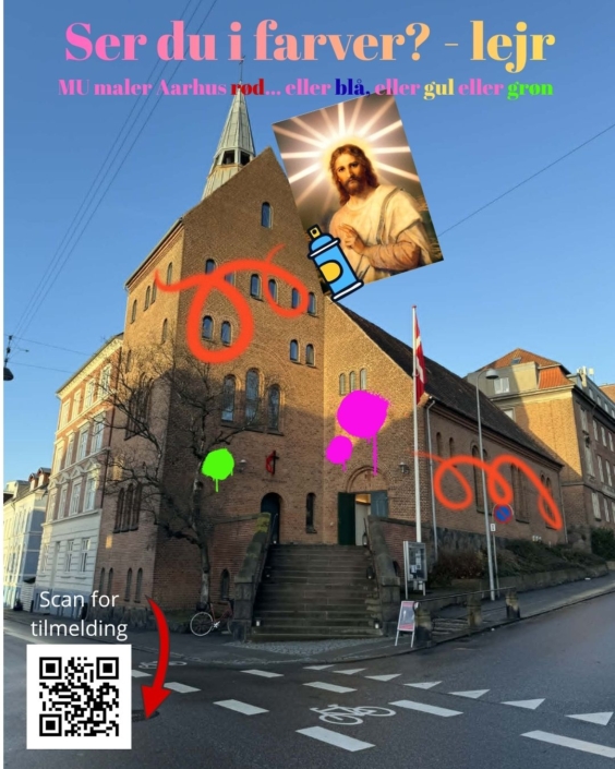 MU maler Aarhus rød
