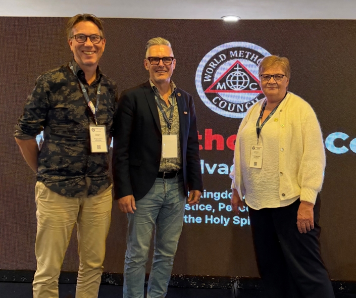 Ingull Grefslie, Thomas Risager and Knut Refsdal represented the Northern Europe and Ukraine Regional Conference at the World Methodist Council meeting in El Salvador in August 2026
